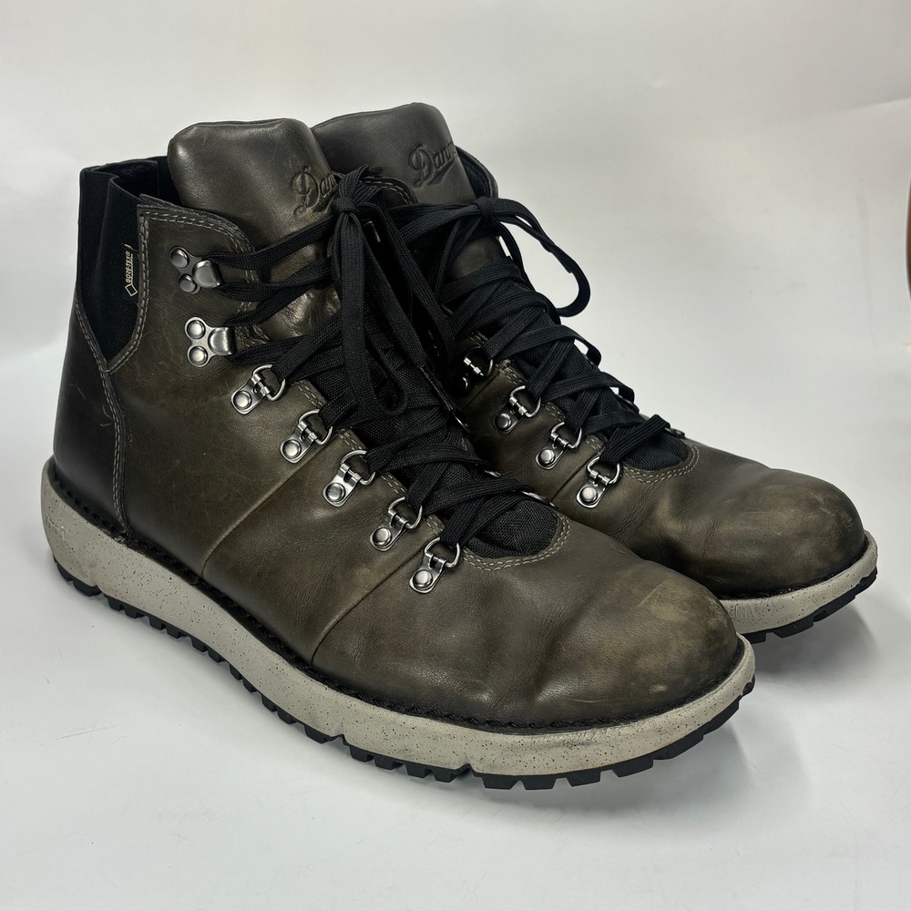 Danner Vertigo 917 Men's 11 Leather Gore-Tex Hiking Boots Dark Gray Green 32382 - Picture 3 of 8
